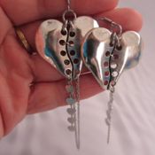 miniatura Pendientes corazones de zamak 8