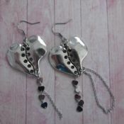 miniatura Pendientes corazones de zamak 4