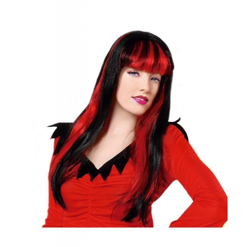 Peluca larga Diablesa