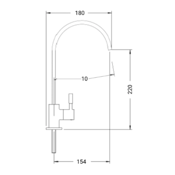 miniatura Grifo Ósmosis Medidas