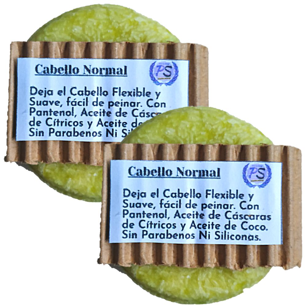 Pack 2 Champús Sólidos Cabellos Normales