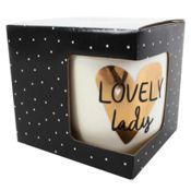 miniatura Taza de cerámica Lovely Lady oro 2