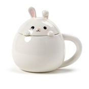 miniatura Taza de cerámica con tapa conejito 1