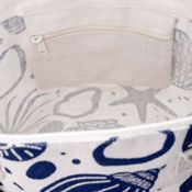 miniatura Bolsa de playa de yute conchas marinas 5