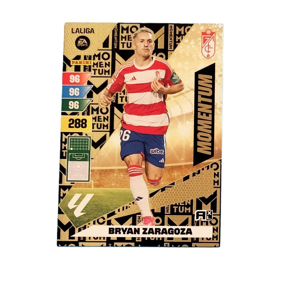PANINI BRYAN ZARAGOZA - Granada MOMENTUM Balón de Oro Adrenalyn XL 2023 2024