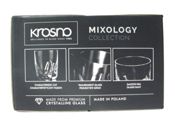 miniatura LOTE 6 VASOS CRISTAL TRANSPARENT PESADO WHISKY AGUA VIRGO MIXOLOGY 250ML