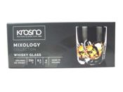 miniatura LOTE 6 VASOS CRISTAL TRANSPARENT PESADO WHISKY AGUA VIRGO MIXOLOGY 250ML