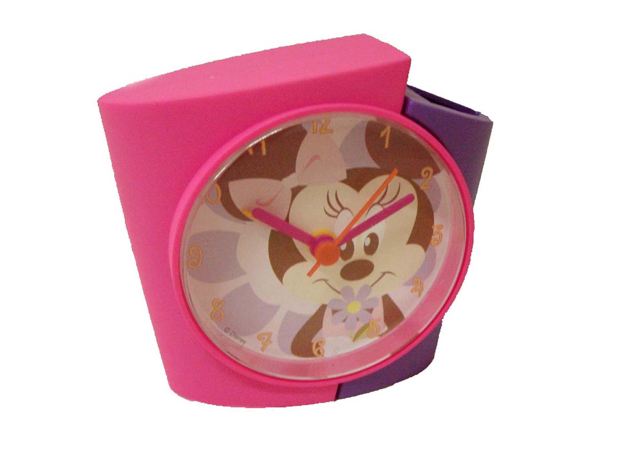 Reloj Despertador Sobremesa Portalápices Rosa Azul Infantil Disney Mickey Minnie Mouse
