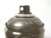miniatura BOTE SPRAY PINTURA EFECTOS METALICOS BRILLANTE METALIZADO NEGRO