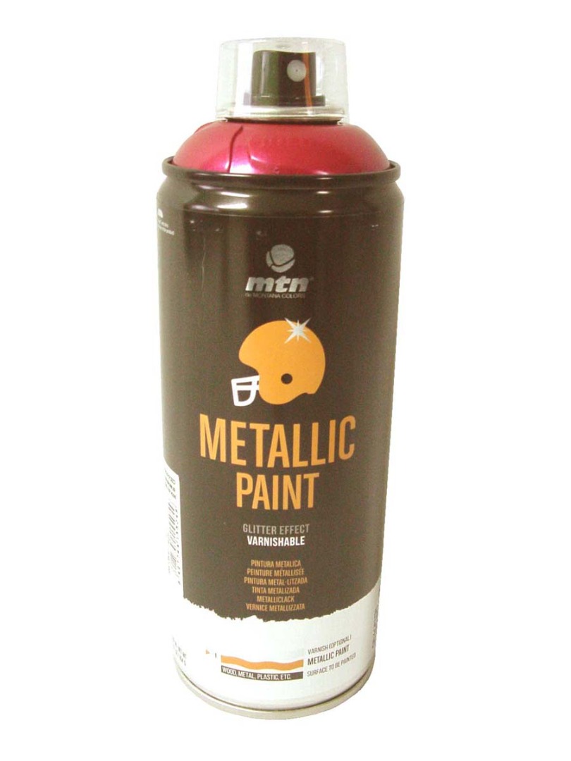 BOTE SPRAY PINTURA EFECTOS METALICOS BRILLANTE MONTANA COLORS ROJO