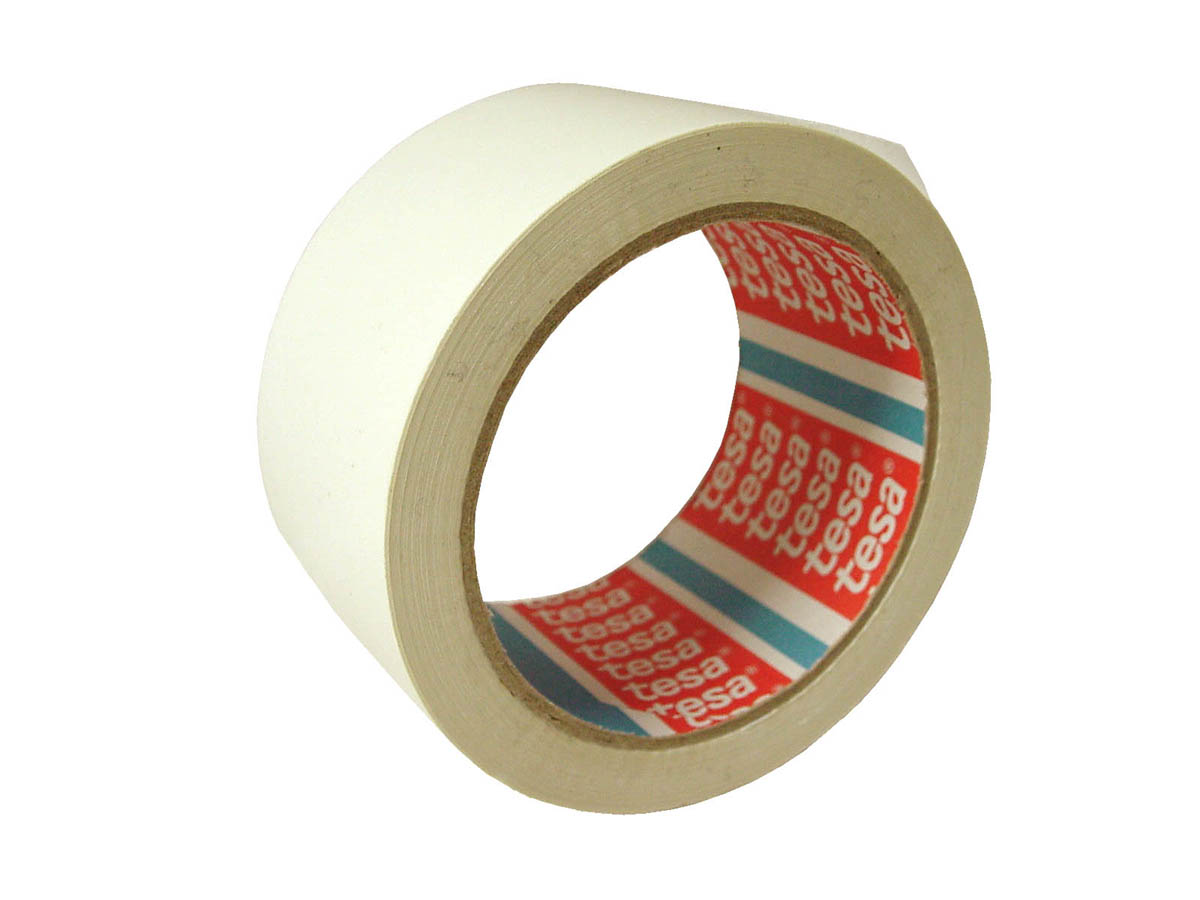 ROLLO PRECINTO CINTA ADHESIVA EMBALAR EMBALAJE TESA BLANCO 66 METROS