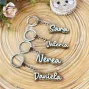 miniatura llavero de madera nombre personalizado