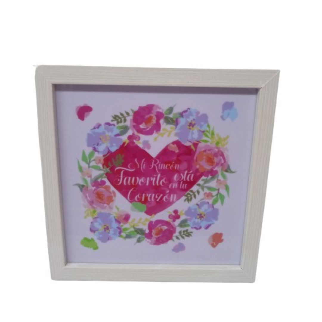 Primera Comunion Cajita de luz Corazon