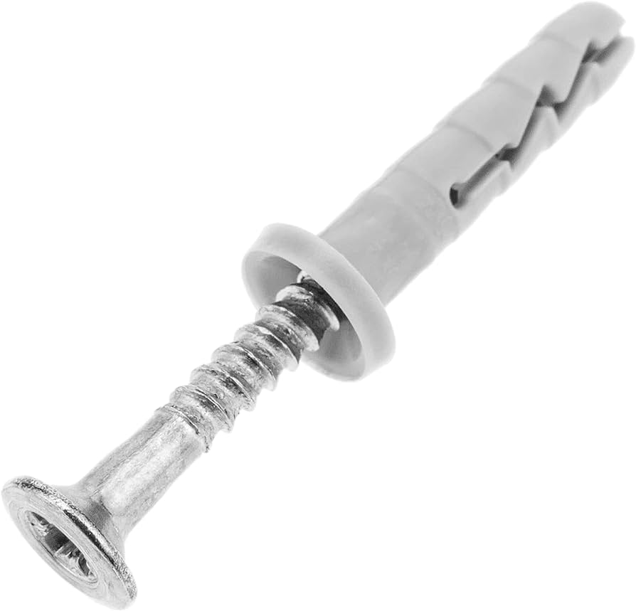 Taco con tornillo 5x30mm gris