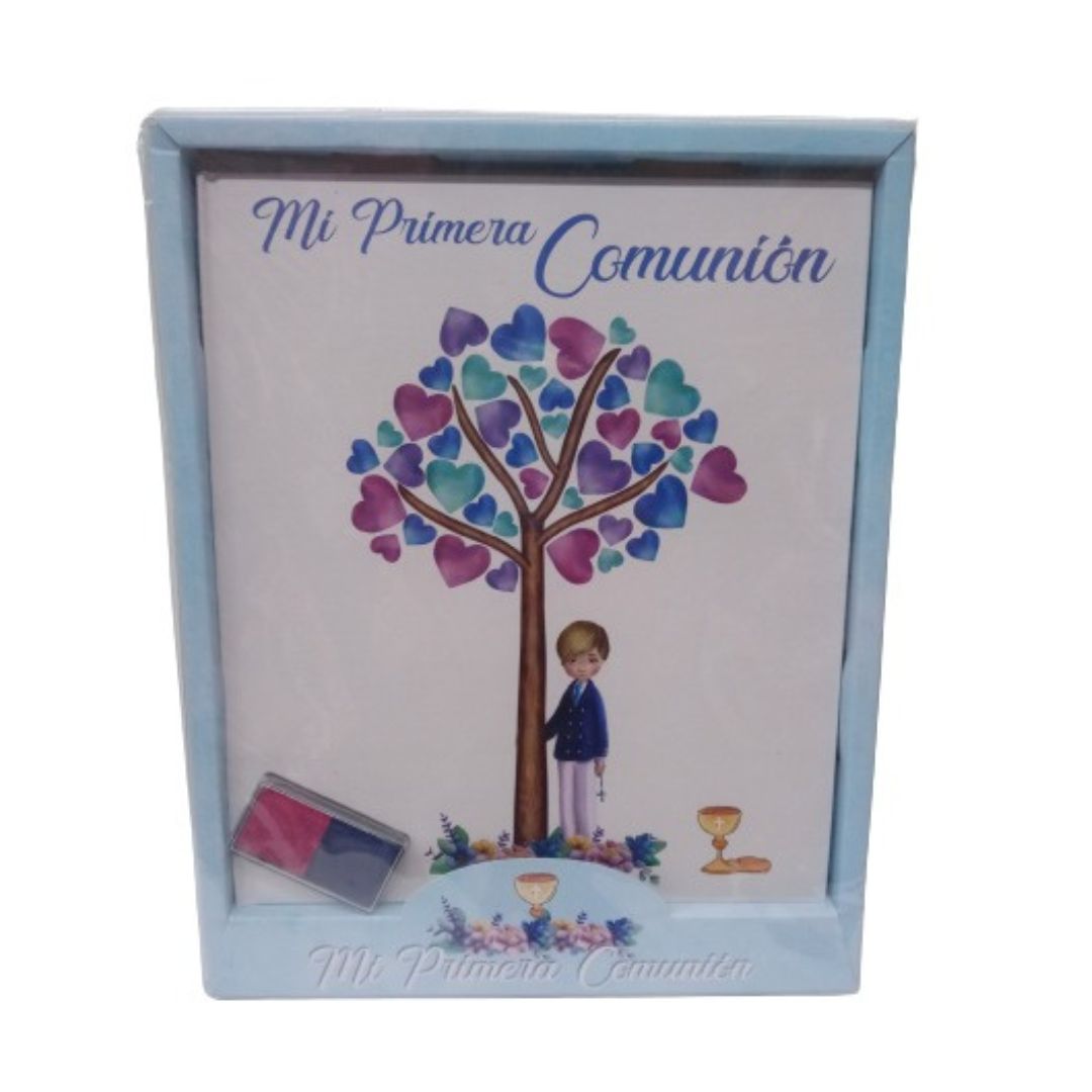 Primera Comunion Libro Firma-Huella Niño