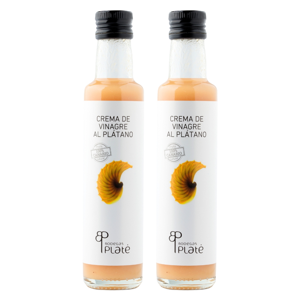 PLATÉ Crema de vinagre Plátano 25 cl.