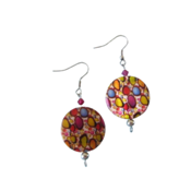 miniatura Pendientes nácar y swarovski