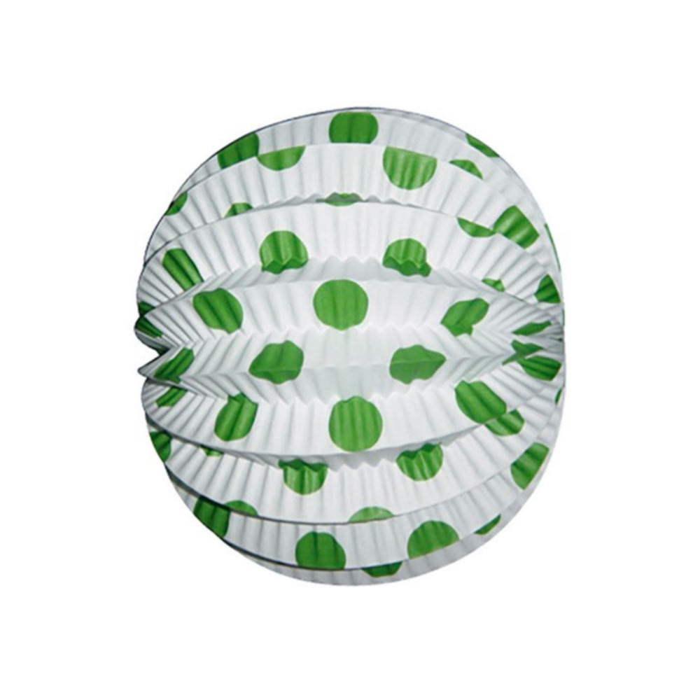 Faroles Esféricos Decorativos 22 cm con Lunares -  12 unidades