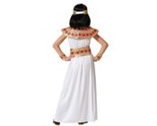 miniatura Disfraz Infantil Faraona Blanco y Dorado 3
