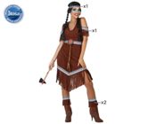 miniatura Disfraz India Mujer Adulto Marrón oscuro 4