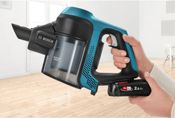miniatura Aspiradora Escoba Bosch Serie 6 BBS611LAG Sin bolsa 0,3 L Azul 2,5 Ah 6