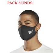 miniatura Imagen MASCARILLA REEBOK FACE COVER SMALL NEGRO PACK-3 UN H18221