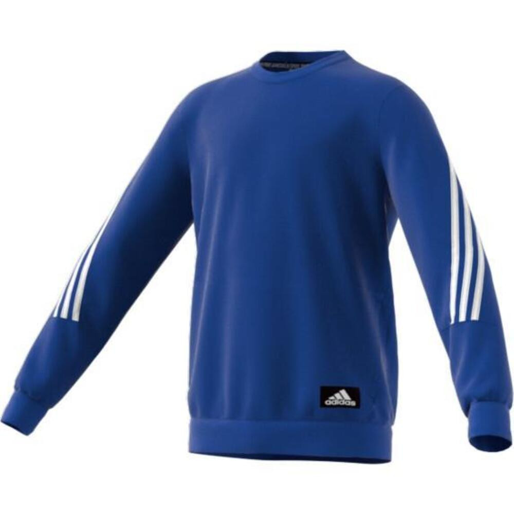 Imagen SUDADERA ADIDAS B FI 3S CREW AZUL BLANCO H07363
