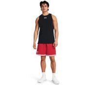 miniatura Imagen SHORT UNDER ARMOUR 10" PERIMETER ROJO BLANCO BASKET 1383392-600