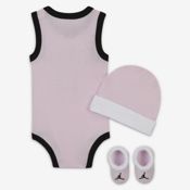 miniatura Imagen BODY SET-3 JORDAN 23 JERSEY ROSA BLANCO NEGRO MJ0208-A9Y