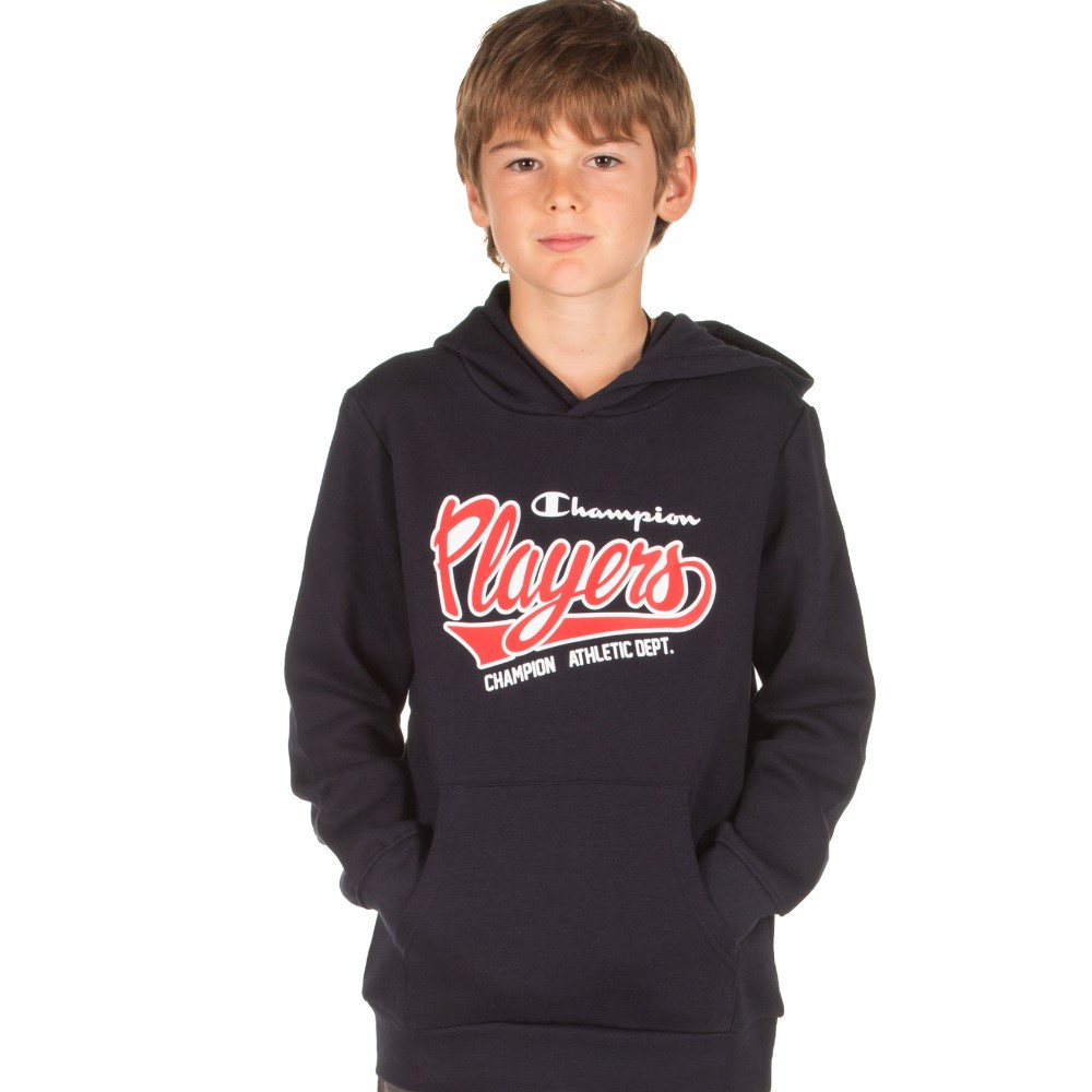 Imagen SUDADERA CHAMPION CAPUCHA NAVY PLAYERS MARINO ROJO 305002-BS501