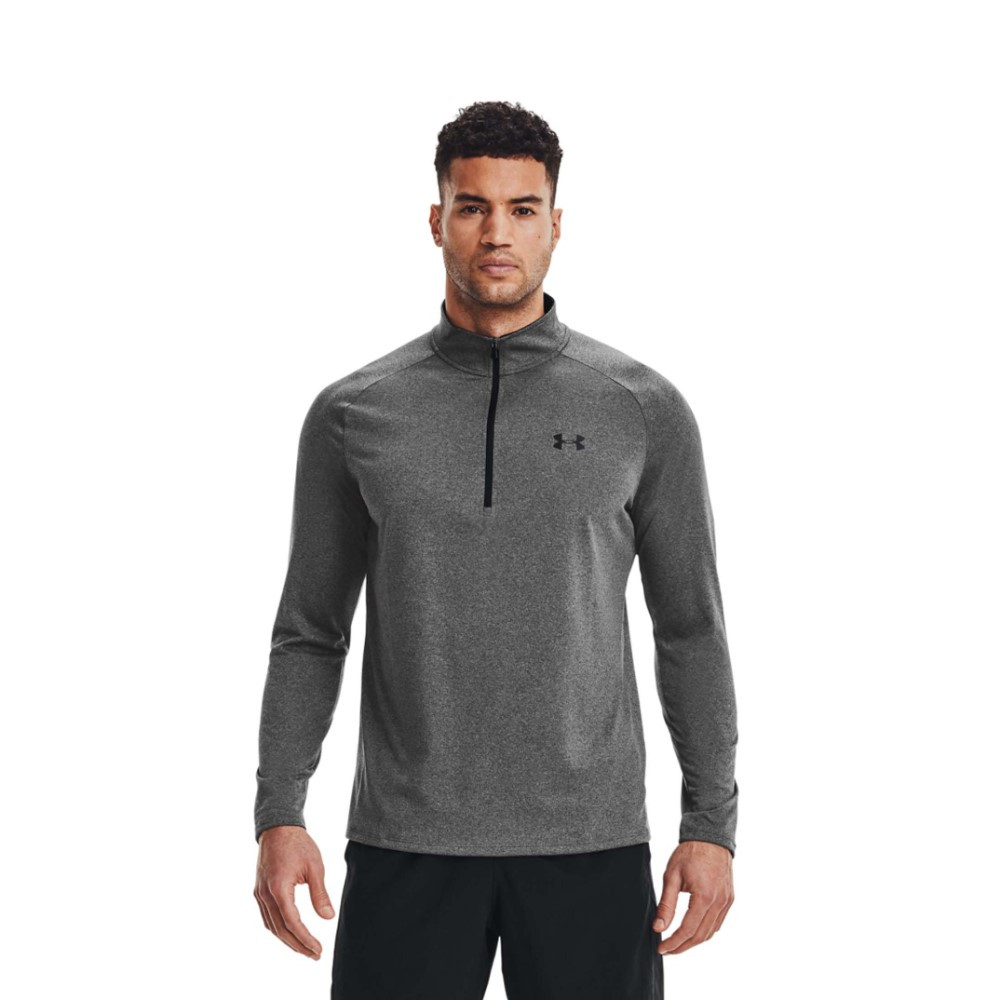 Imagen CAMISETA UNDER ARMOUR TECH 2.0 1/2 ZIP GRIS CARBO  1328495-090