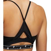 miniatura Imagen SUJETADOR ADIDAS AER LS 3S NEGRO BLANCO BRA HC7862