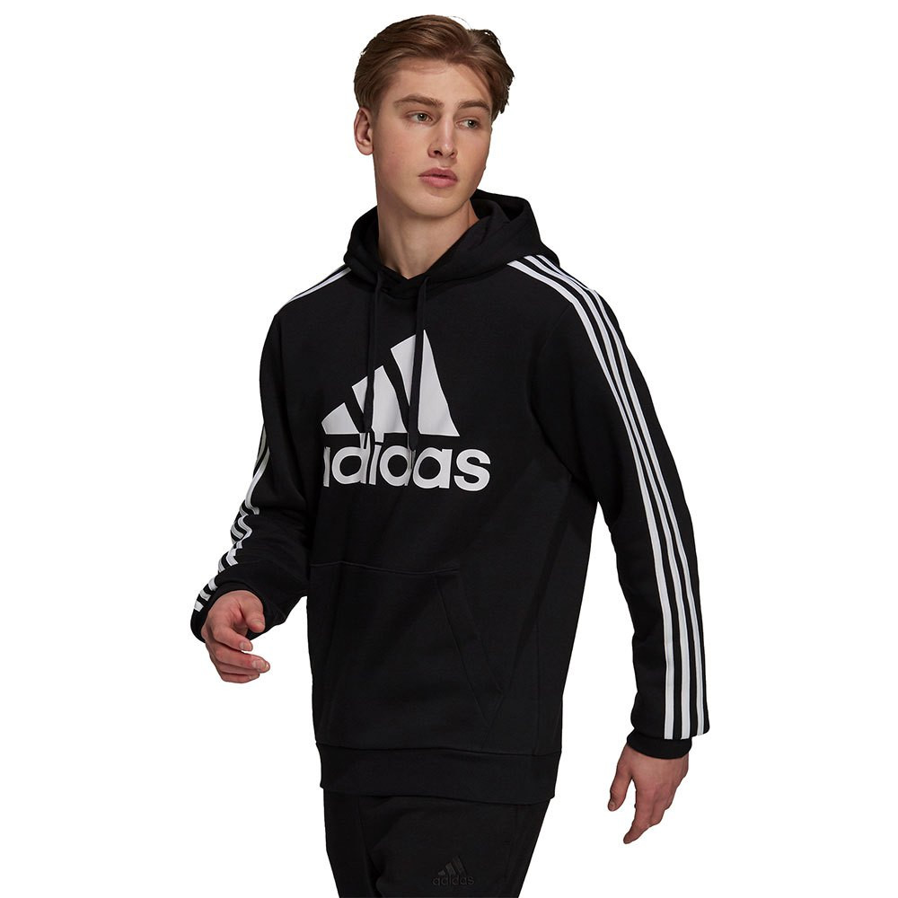 Imagen SUDADERA ADIDAS M BL3S FL NEGRO BLANCO HOODIE H14641