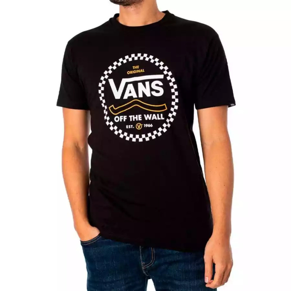 Imagen CAMISETA VANS ROUND OFF TEE-B  NEGRO T SHIRT VN000FJSBLK1