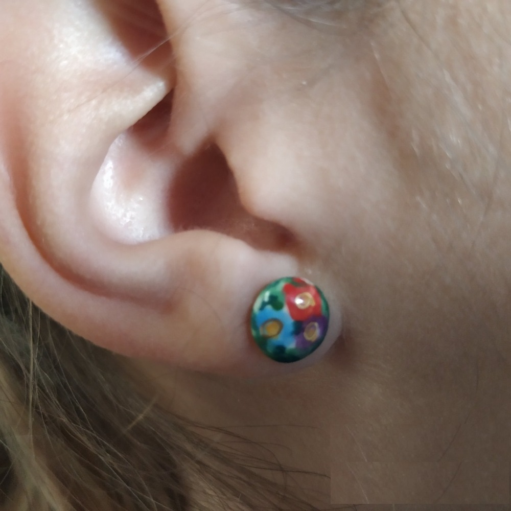 miniatura Pendientes Flores