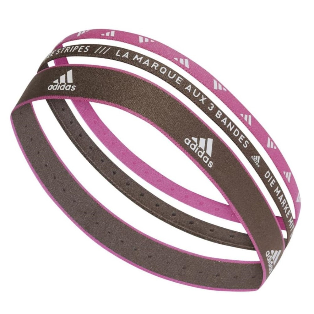 Imagen CINTA ADIDAS PACK-3 UND 3PP HEADBAN NEW ROSA GRIS  IC6515