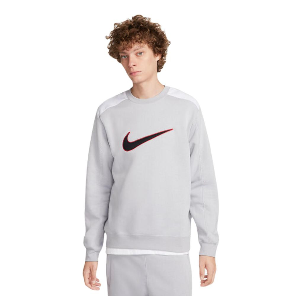 Imagen SUDADERA NIKE M NSW SP FLC CREW BB GRIS HOODIE FN0245-012