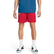 miniatura Imagen SHORT UNDER ARMOUR BASELINE ROJO BLANCO BASKET 1383389-600