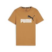miniatura Imagen CAMISETA PUMA ESSENTIALS+ 2 COL LOGO MARRON GINGER T SHIRT 586985-78