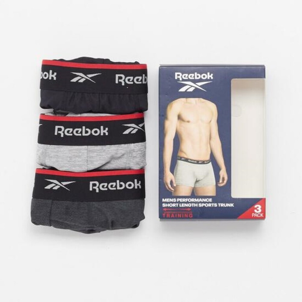 Imagen BOXER REEBOK TRUNK JARVIS P-3 NEGRO GRIS GRIS OSCU U5-F8311-RBK-S3PKA