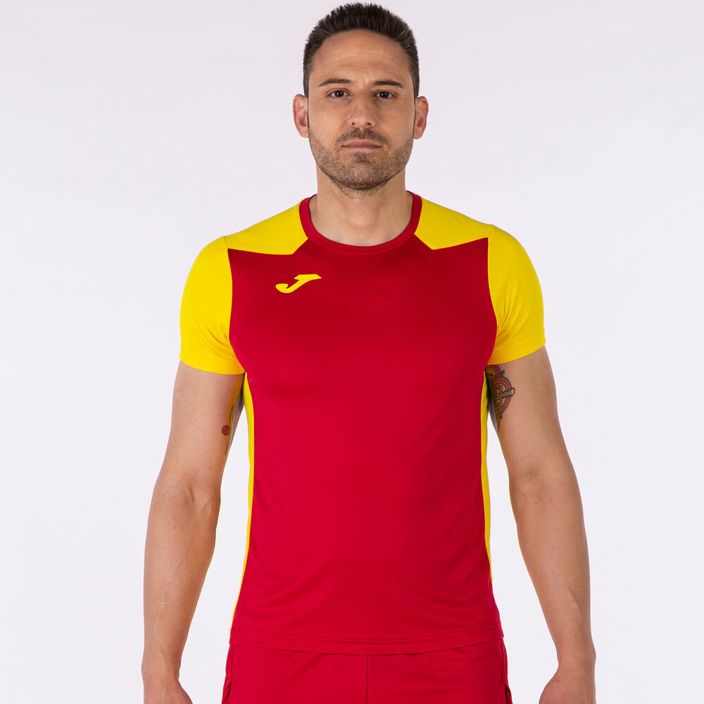 Imagen CAMISETA JOMA RECORD II ROJO AMARILLO TEE 102223-609