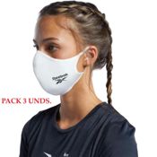 miniatura Imagen MASCARILLA REEBOK FACE COVER SMALL BLANCO PACK-3 H60340