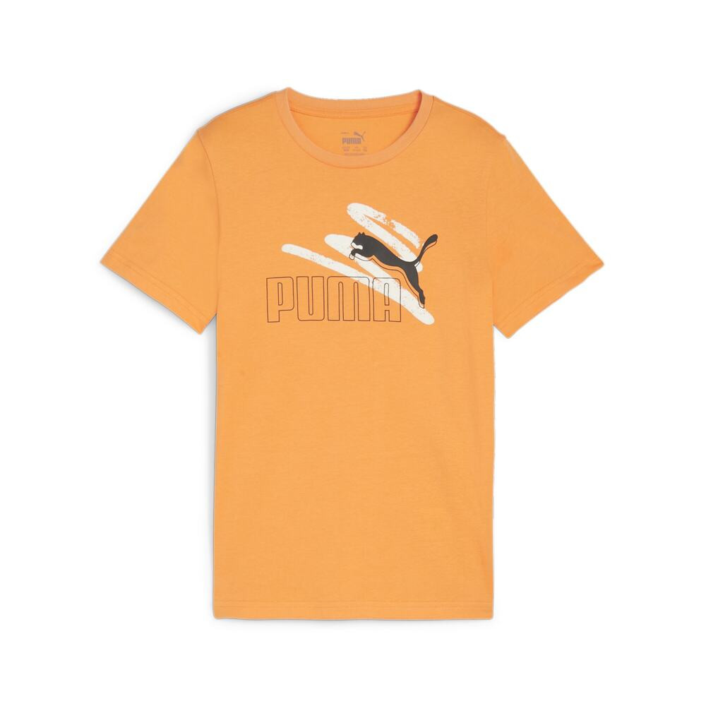 Imagen CAMISETA PUMA ESSENTIALS+ LOGO LAB NARANJA SUMMER CLEMENTINE 679231-46