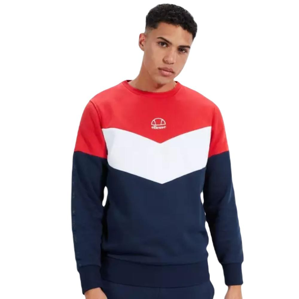 Imagen SUDADERA ELLESSE RESISTENZA MARINO BLANCO ROJO SXT19183-823