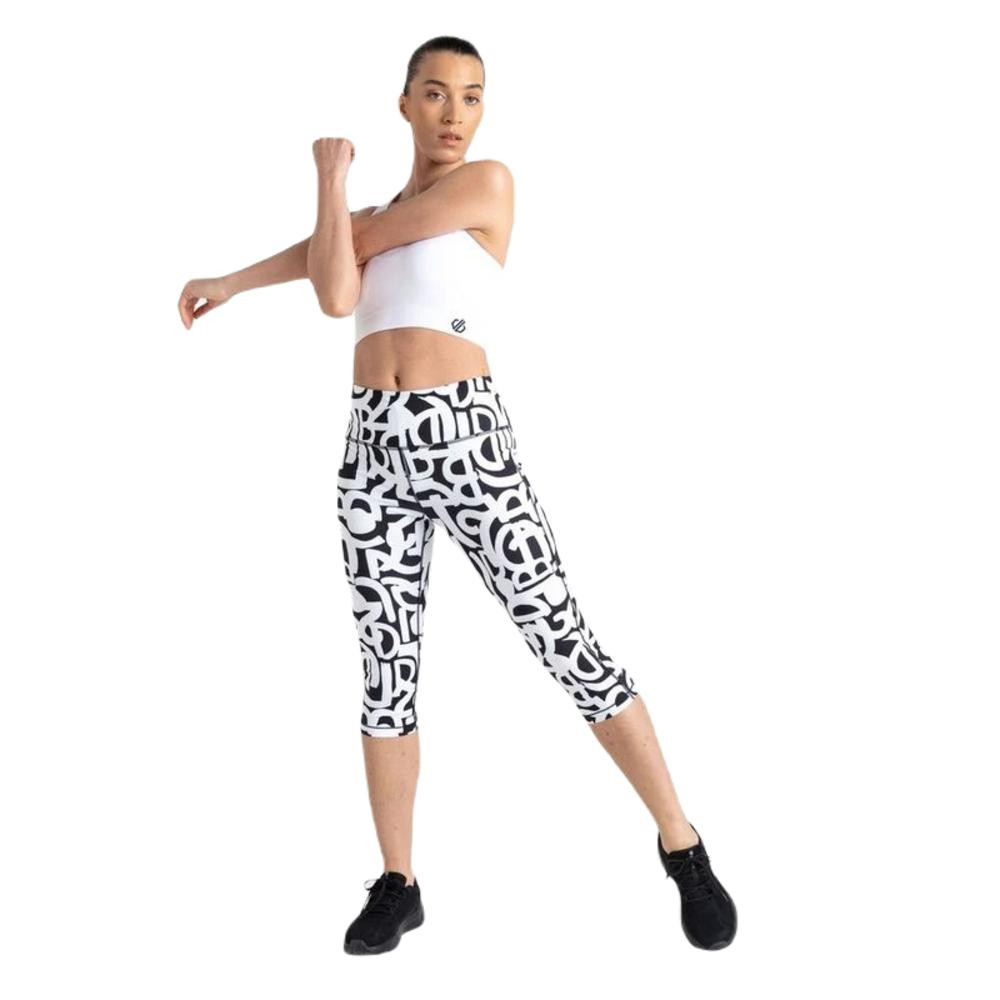 Imagen LEGGINGS DARE 2B INFLUENTIAL 3/4 GRAFIC NEGRO BLAN DWJ454-D5D