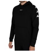 miniatura Imagen SUDADERA KAPPA KORTUS NEGRO BLANCO HOODIE 3114FMW-A02