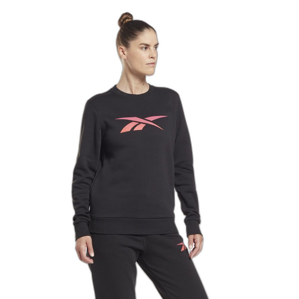 Imagen SUDADERA REEBOK VECTOR GRAPHIC CREW NEGRO HOODIE HR7447
