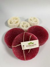 miniatura Esponja jabón natural de frutos rojos Pack 3 uds 2