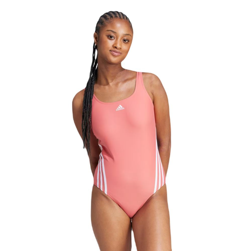 Imagen BAÑADOR ADIDAS 3S 3 BANDAS ROSA SWIMSUIT IQ3960