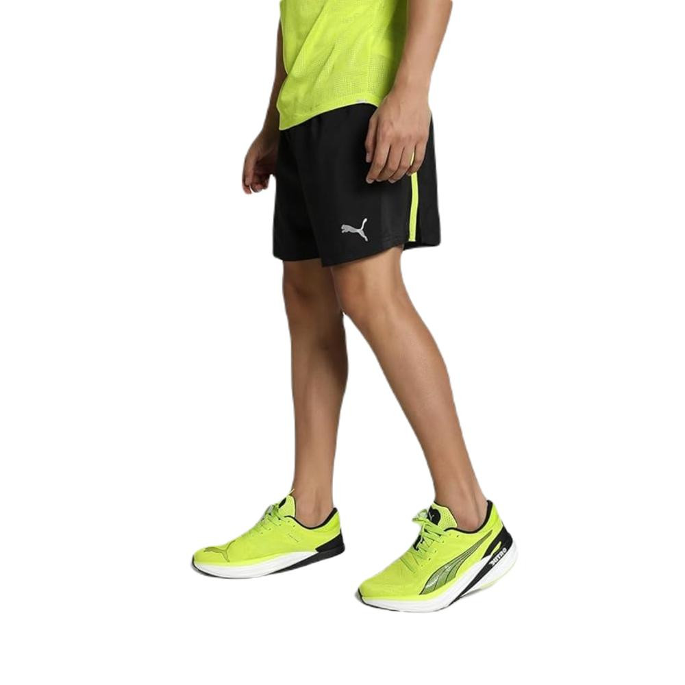 Imagen SHORT PUMA RUN FAVORITE VELOCITY NEGRO VERDE 525004-51